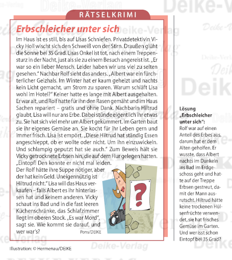 Erbschleicher unter sich (Vicky Holl)