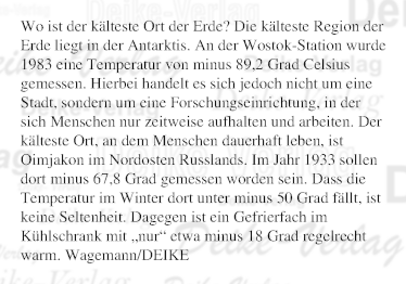 Wo ist der kälteste Ort der Erde?