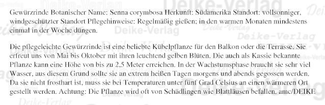 Garten und Pflanzen: Gewürzrinde