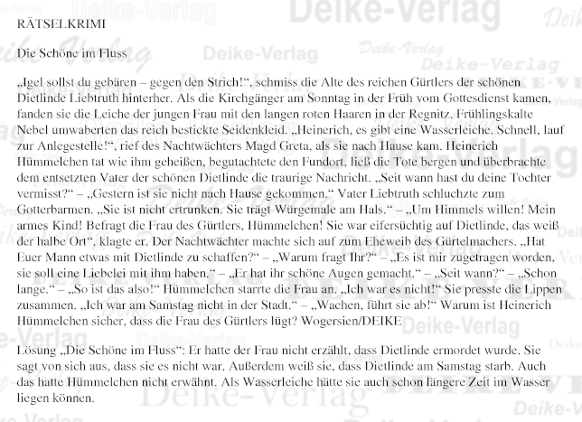 Die Schöne im Fluss (Hümmelein)