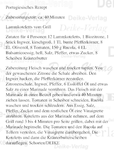 Lammkoteletts vom Grill