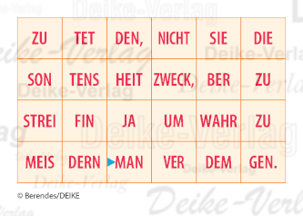 Man streitet ja meistens nicht zu dem Zweck, ... Rösselsprung