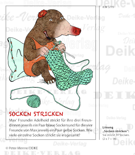 Socken  - Max der Maulwurf