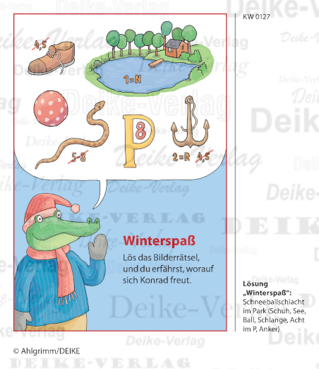 Schneeballschlacht im Park - Konrad KW 0127