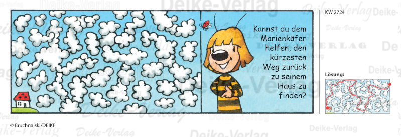Wolkenlabyrinth - Irmi die Rätselbiene KW 2724
