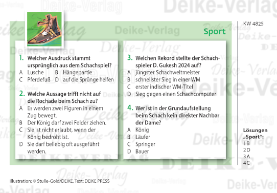 Schach - Quiz KW 4825