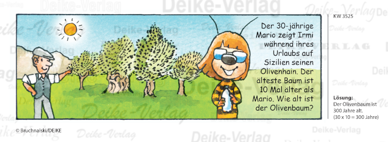 Olivenbaum - Irmi die Rätselbiene KW 3525