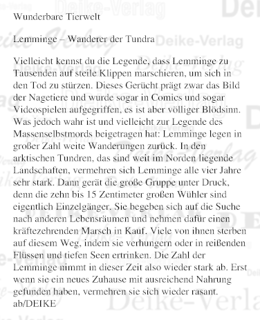 Lemminge – Wanderer der Tundra