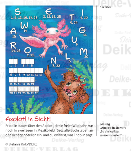 So ein lustiges Wassermonster - Fridolin KW 1926