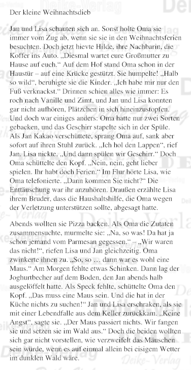 Der kleine Weihnachtsdieb