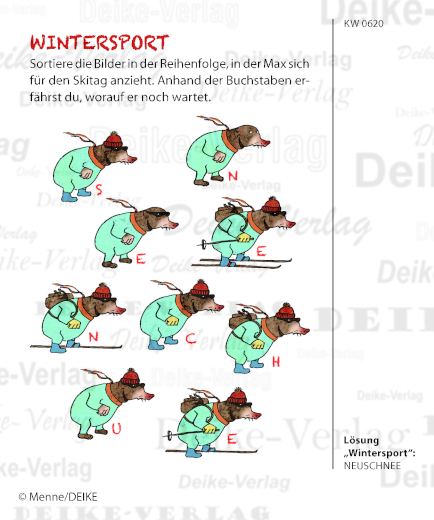 Neuschnee - Max der Maulwurf