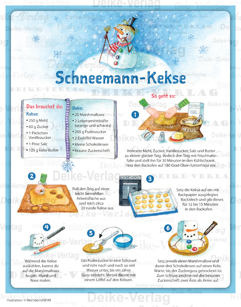Schneemann Kekse