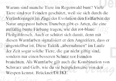 Warum sind Tiere im Regenwald so bunt?