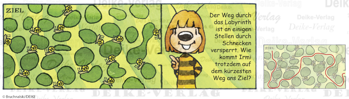 Schneckenlabyrinth - Irmi die Rätselbiene KW 1926