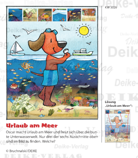 Urlaub am Meer - Oscar der schlaue Dackel KW 3026