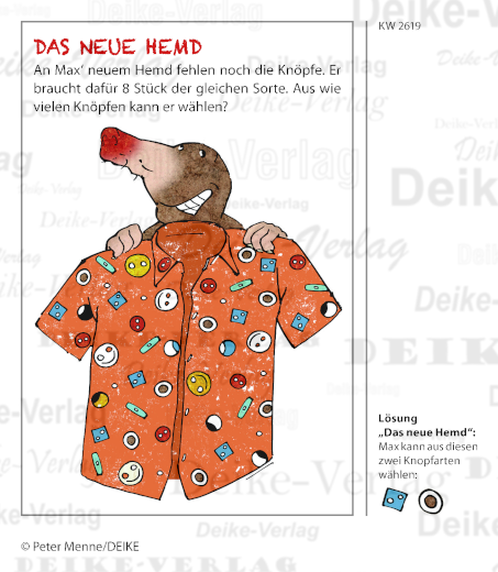 Hemd und Knöpfe - Max der Maulwurf