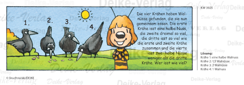 Krähen - Irmi die Rätselbiene KW 3925
