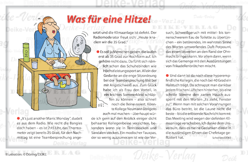 Was für eine Hitze!