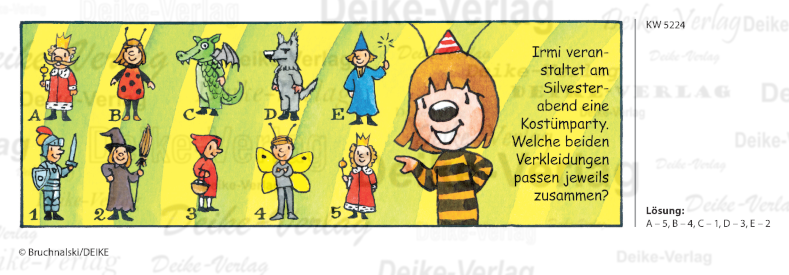 Silvesterparty - Irmi die Rätselbiene KW 5224