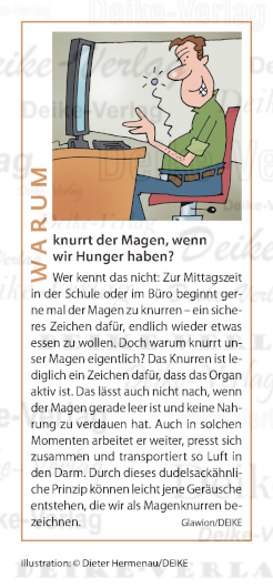Warum knurrt der Magen, wenn wir Hunger haben?