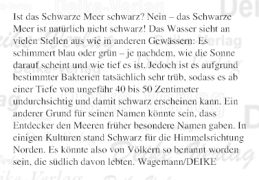 Ist das Schwarze Meer schwarz?