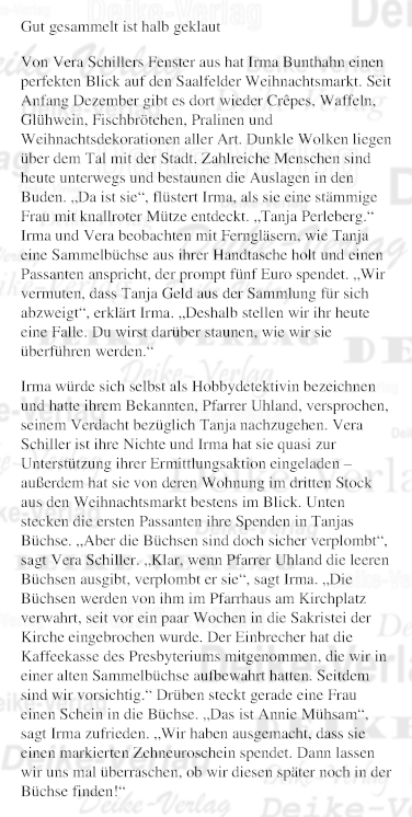 Gut gesammelt ist halb geklaut