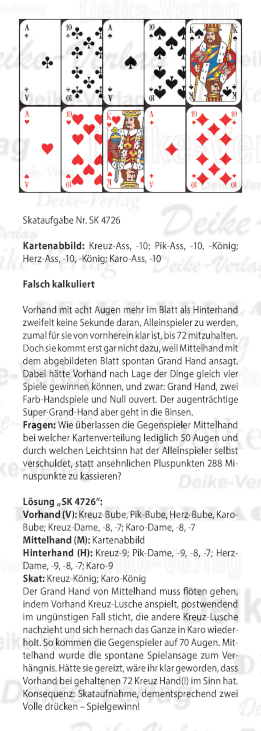 Skataufgabe KW 4726