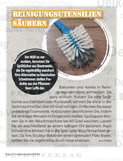 Reinigungsutensilien säubern