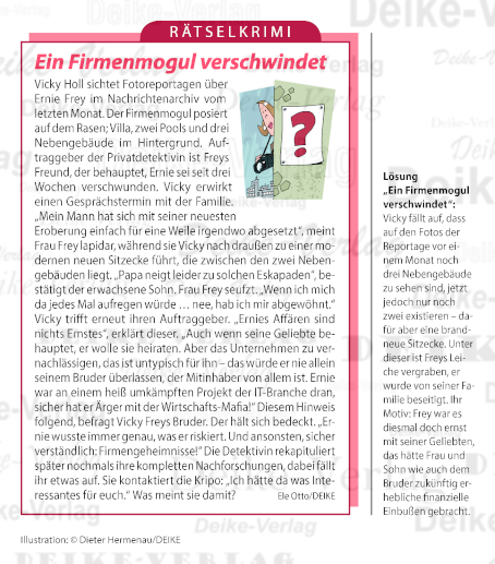 Ein Firmenmogul verschwindet (Vicky Holl)