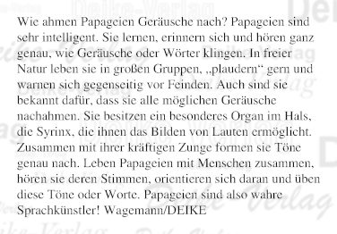 Wie ahmen Papageien Geräusche nach?