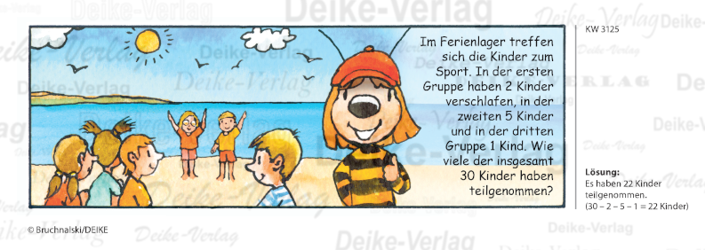 Ferienlager - Irmi die Rätselbiene KW 3125