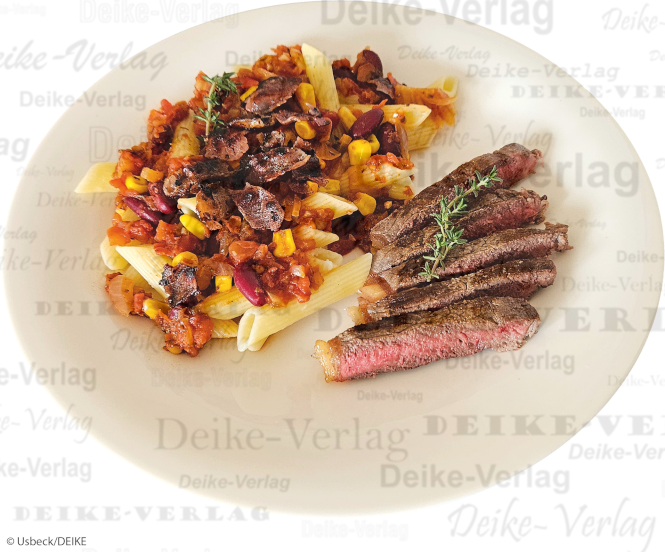 Nudelpfanne mit Steak