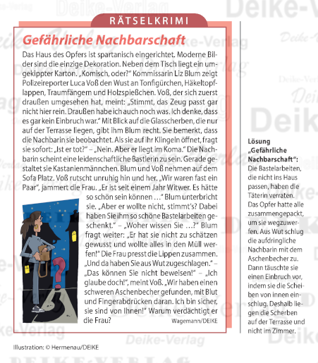 Gefährliche Nachbarschaft - Rätselkrimi (Liz Blum)