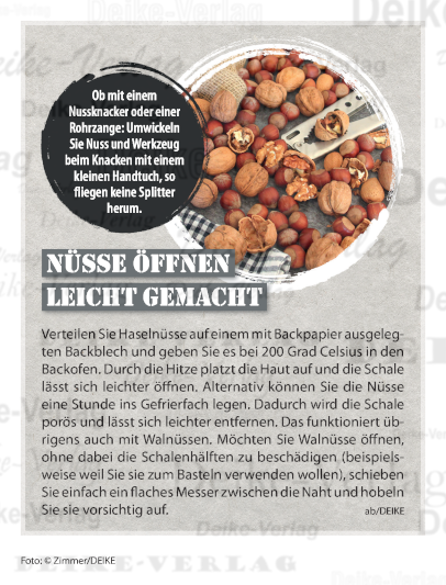 Nüsse öffnen leicht gemacht