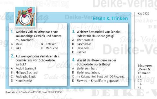 Schokolade - Quiz KW 3922