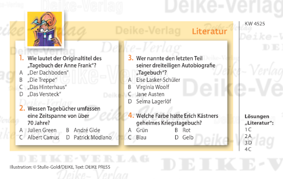 Tagebücher . Quiz KW 4525