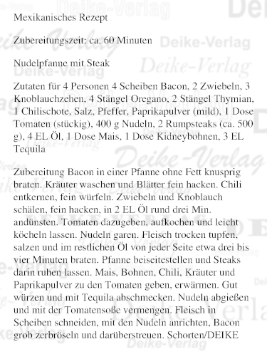 Nudelpfanne mit Steak