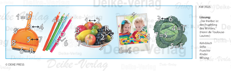 Der Herbst ist der Frühling des Winters - Rebus KW 3925