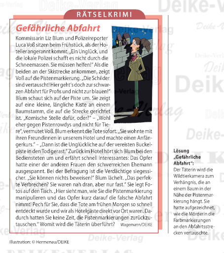 Gefährliche Abfahrt (Liz Blum)