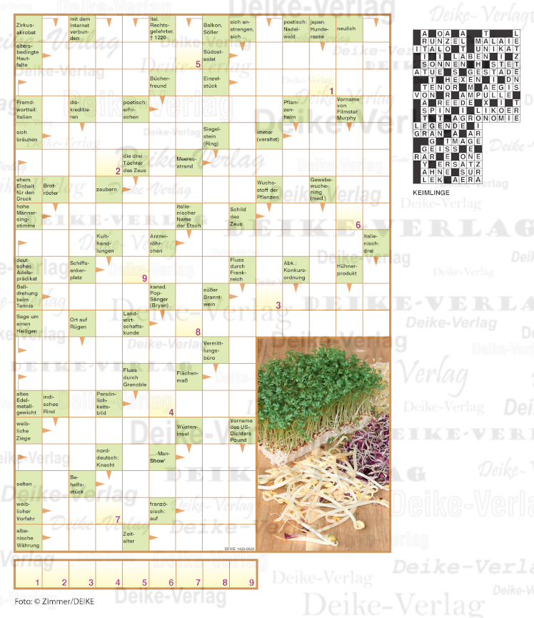 Keimlinge (Schwedenrätsel) 1420