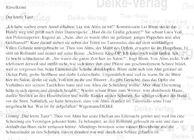 Der letzte Tanz (Liz Blum)