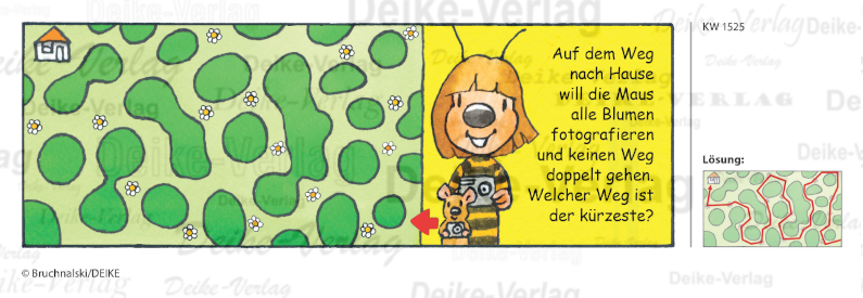 Labyrinth  - Irmi die Rätselbiene KW 1525