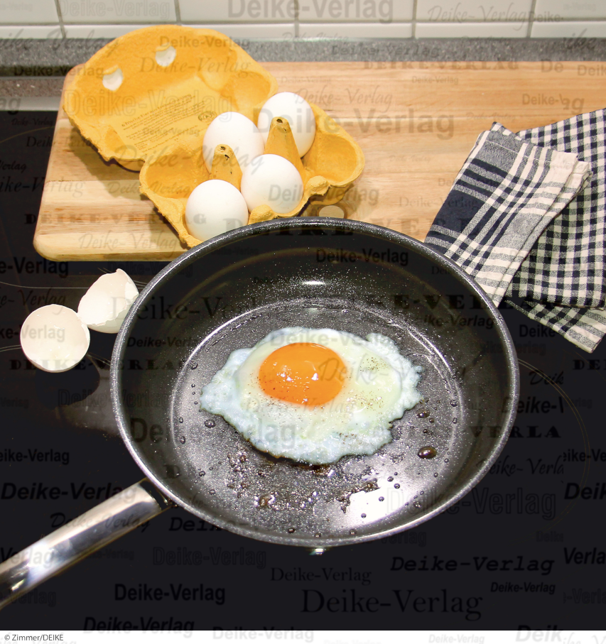Pfanne mit Ei
