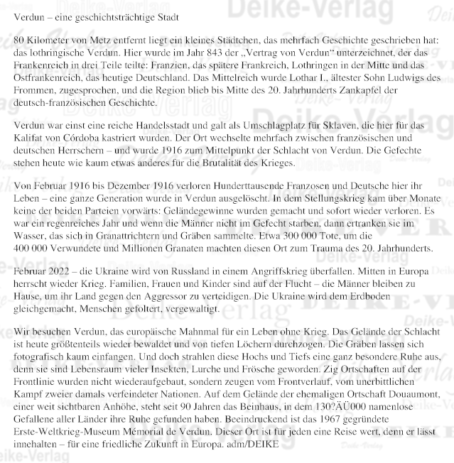 Verdun - eine geschichtsträchtige Stadt