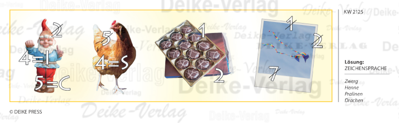 Zeichensprache - Rebus KW 2125