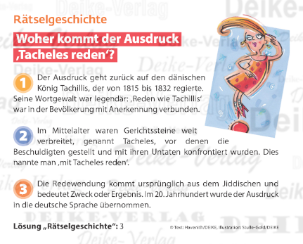 Tacheles reden