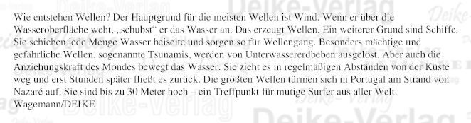 Wie entstehen Wellen?