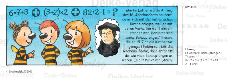 Martin Luther - Irmi die Rätselbiene KW 4425