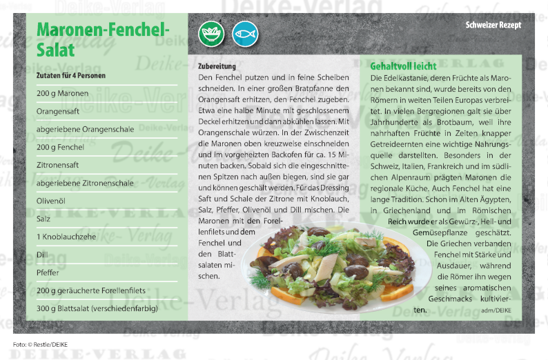 Maronen Fenchel Salat