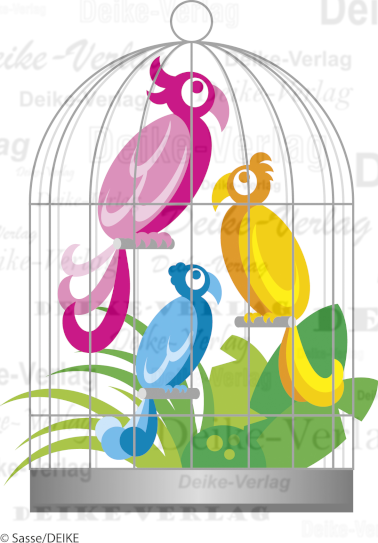 bunte Papageien
